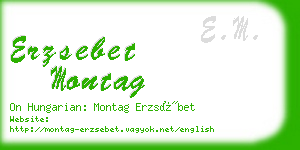 erzsebet montag business card